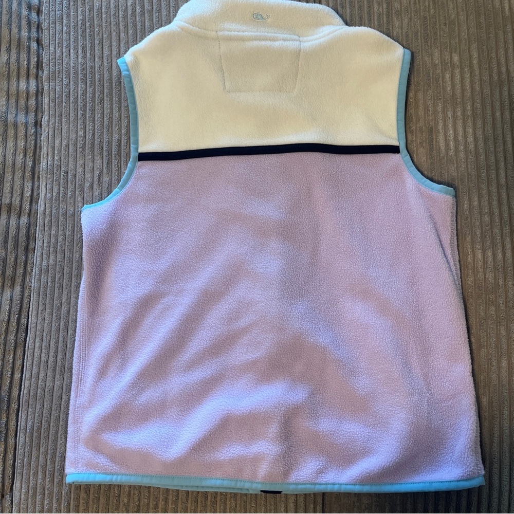 Vineyard Vines Girls Vest White / Purple Size M 12-14 - Picture 3 of 10